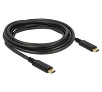 DeLOCK 83325 3m USB C USB C Mâle Mâle Noir câble USB - Câbles USB (3 m, USB C, USB C, 2.0, 480 Mbit/s, Noir)
