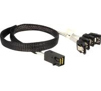 Delock 83392 SAS Kabel Delock Mini SAS HD -> 4x Sata 7Pin St/St 0.50m
