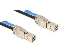 DeLOCK 83394 câble Serial Attached SCSI (SAS) 1 m Noir, Argent