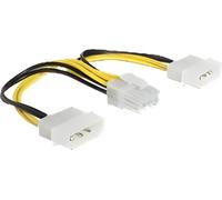 Delock 83410 DELOCK Stromkabel 8pin EPS -> 2x 4pin Molex Bu/St 0.15m