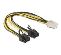 DeLOCK 83433 Cable 6 Pin Female > 2 x 8 Pin PCI Express Power Supply S