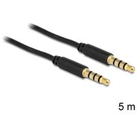 DeLOCK 83438 câble audio 5 m 3,5mm Noir