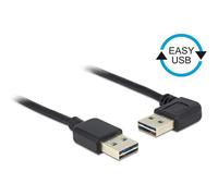 Delock 83464 USB Kabel Delock A -> A St/St 1.00m 90° sw Easy USB