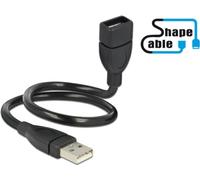 Delock 83498 USB Verl. Delock A -> A St/Bu 0.35m ShapeCable sw