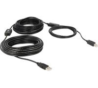 Delock 83557 USB Kabel Delock A -> B St/St 20.00m aktiv sw
