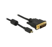 DeLOCK 83585 câble vidéo et adaptateur 1 m Micro-HDMI DVI-D Noir