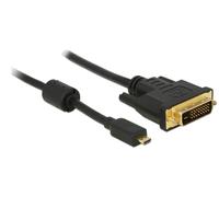 Delock 83586 HDMI Kabel Delock HDMI micro D -> DVI(24+1) St/St 2.00m