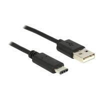 DeLOCK 83600 câble USB 1 m USB 2.0 USB C USB A Noir