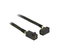 DeLOCK 83643: Câble SAS 1m, Connecteurs Mini SAS SFF-8643 Mâle/Mâle, Noir, Code douanier 84733080. Câble Serial Attached SCSI.