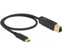 Delock - Câble USB - 24 pin USB-C (M) pour USB Type B (M) - USB 3.1 Gen 2 - 3 A - 50 cm - noir