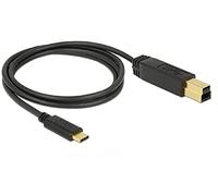 DeLOCK 83675 câble USB 1 m USB 3.2 Gen 2 (3.1 Gen 2) USB C USB B Noir
