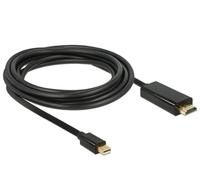 DELOCK Câble Displayport mini DP -> HDMI mâle/mâle 3.00m noir