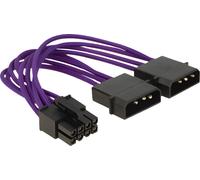 Delock 83703 DELOCK Stromkabel 8Pin EPS -> 2x 4Pin Molex 0.15m Textilm