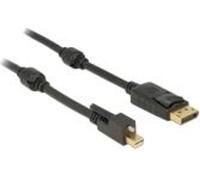 DeLOCK 83721, 1 m, Mini DisplayPort, DisplayPort, Male, Male, 3840 x 2160 px