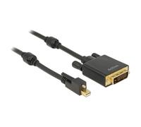 DeLOCK 83726 câble vidéo et adaptateur 2 m Mini DisplayPort DVI Noir