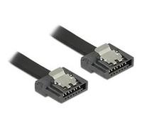 Delock FLEXI - Câble SATA - Serial ATA 150/300/600 - SATA (M) pour SATA (M) - 50 cm - verrouillé - noir