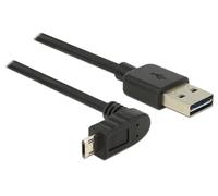 DeLOCK 83848 câble USB 1 m USB 2.0 USB A Micro-USB B Noir