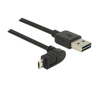 DeLOCK 83848 câble USB 1 m USB 2.0 USB A Micro-USB B Noir
