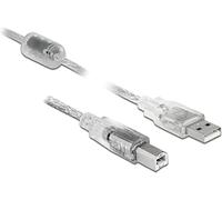 DeLOCK 83893 câble USB 1,5 m USB 2.0 USB A USB B Translucide