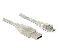 DeLOCK 83901 câble USB 2 m USB 2.0 USB A Micro-USB B Transparent