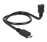 DeLOCK 83925 câble USB 0,5 m USB 2.0 Micro-USB B USB C Noir