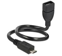 DeLOCK 83927 câble USB 0,35 m USB 2.0 Micro-USB B USB A Noir