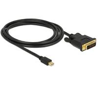 DeLOCK 83989 2m Port Mini Display DVI-D Noir - Câble vidéo Adaptateur (2 m, Mini