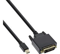Delock 83991 5m Mini DisplayPort DVI-D Noir - câbles vidéo - adaptateurs (5 m, Mini DisplayPort, DVI-D, Mâle, Mâle, Or)