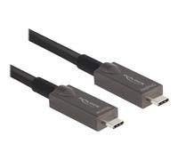 DeLock Câble Active Optical USB-C – Vidéo, Données, PD – 8 m Noir