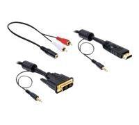 DeLOCK 84455 câble vidéo et adaptateur 2 m DVI-D HDMI Noir
