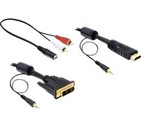 Delock 84455 DELOCK Câble DVI DVI(18+1) -> HDMI St/St 2.00m +Audio