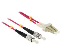 DeLOCK LC - St, 1m câble de Fibre Optique Violet