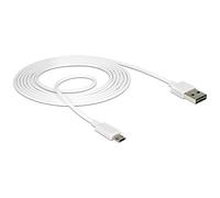 DeLOCK 84808 câble USB 2 m USB 2.0 USB A Micro-USB B Blanc