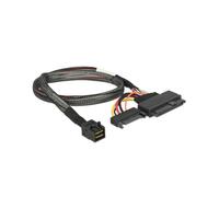 DeLOCK 84819 Adaptateur Interne Mini SAS vers U.2 et SATA, PCIe 3.0, Longueur de câble 0.5m, Conditionnement Sachet, pour Carte d'extension