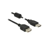 DeLOCK 84884 - Câble Extension USB 2.0 - USB-A Mâle vers USB-A Femelle - 1.5m - 480 Mbit/s - AWG 24/28 - Double Blindage - Noir