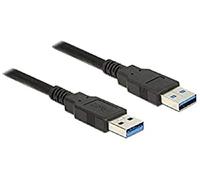 DeLock Câble USB 85059 USB 3.2 Gen 1 (3.1 Gen 1) A mâle/A mâle 0,5 m Noir 5 Gbit/s