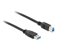 Delock 85065 USB Kabel USB3.0 A -> B St/St 0.50m schwarz