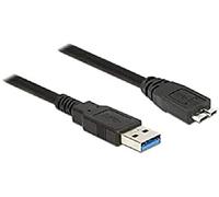 DeLOCK 85071 câble USB 0,5 m USB 3.2 Gen 1 (3.1 Gen 1) USB A Micro-USB B Noir