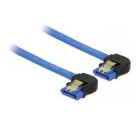DeLOCK 85094 câble SATA 0,1 m SATA 7-pin Noir, Bleu - Câbles SATA (0,1 m, SATA III, SATA 7-pin, SATA 7-pin, Male connector / Male connector, Noir, Bleu)