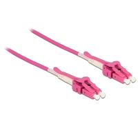 DELOCK 85133 - Câble en fibre optique LC>LC Multimode OM4 2m