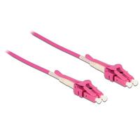 DeLOCK 85134 câble de Fibre Optique 3 m LC OM4 Rose
