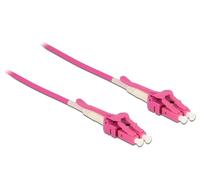 DeLOCK 85136 câble de fibre optique 10 m LC OM4 Rose