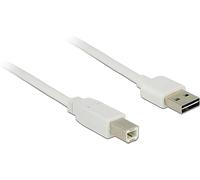DeLOCK Câble USB 2.0 A Mâle vers B Mâle EASY-USB, 3m, Blanc, AWG 24/28, Connecteurs droits, Référence 85154