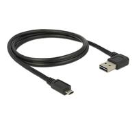 DeLOCK 85165 câble USB 1 m USB A Micro-USB B Mâle Noir - Câbles USB (1 m, USB A, Micro-USB B, 2.0, Noir)