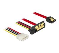 - Câble SATA - Serial ATA 150/300/600 - alimentation interne 4 plots, SATA droit pour combo SATA (R) angle vers le bas - 30 cm