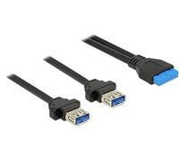 DeLOCK 85244 câble USB 0,8 m USB 3.0 Noir