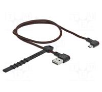 DeLock Câble USB 2.0 USB-A mâle vers USB Micro-B mâle 0,50 m noir 85270
