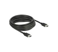 DeLOCK 85296 Câble HDMI 5m, HDMI Type A, 48 Gbit/s, 3D, ARC, Contacts Or, AWG 30, Cuivre, Noir, Résolution max 7680 x 4320, 240Hz