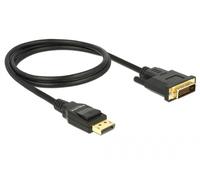 Delock 85312 DELOCK Kabel DP 1.2 -> DVI (24+1) St/St 1.0m schwarz 60Hz