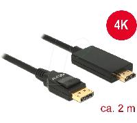 Delock - câble DisplayPort 1.2 vers HDMI-A - 4K - 2m